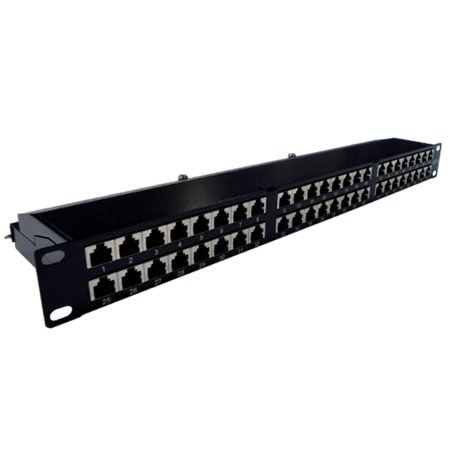 19Ã¢â‚¬Â³ Patch Panel CAT 5E 48 Port (Shielded)