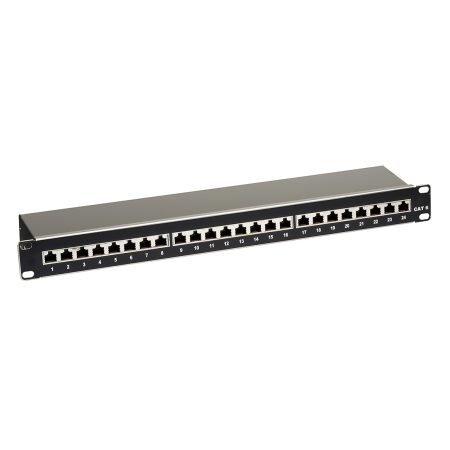 19Ã¢â‚¬Â³ Patch Panel CAT 6 24 Port (Shielded)