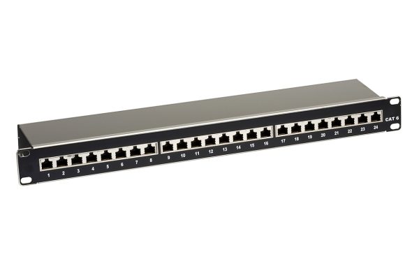 19″ Patch Panel CAT 6 24 Port (Shielded)