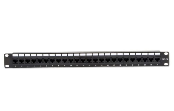 19″ Patch Panel CAT 6 24 Port (Unshielded)