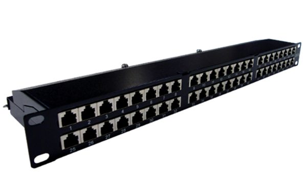 19″ Patch Panel CAT 6 48 Port (Shielded)