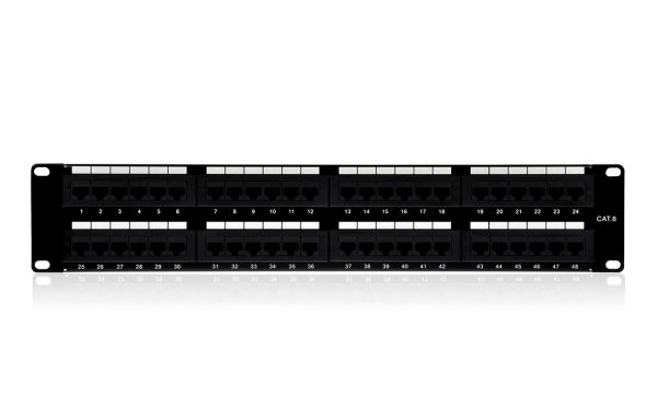 19″ Patch Panel CAT 6 48 Port (Unshielded)